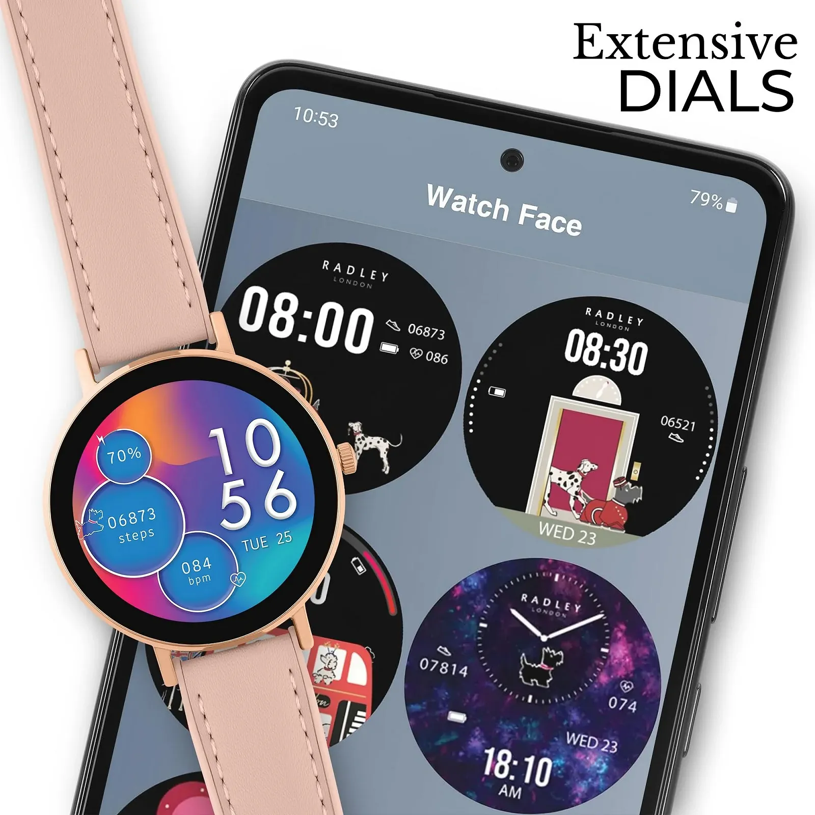 Смартчасы Radley Series 28 Cobweb Pink, фото №6