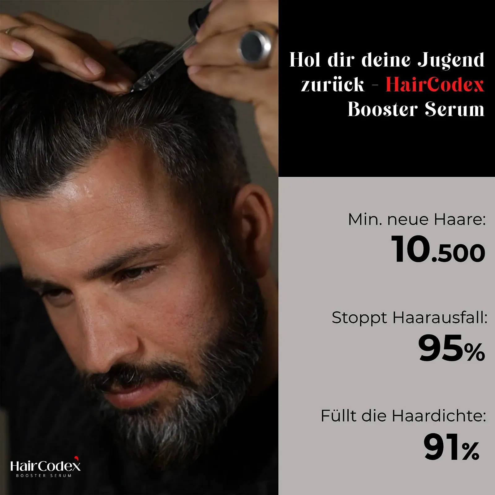 Сироватка-бустер HairCodex 50 мл, Агент для росту волосся, фото №7