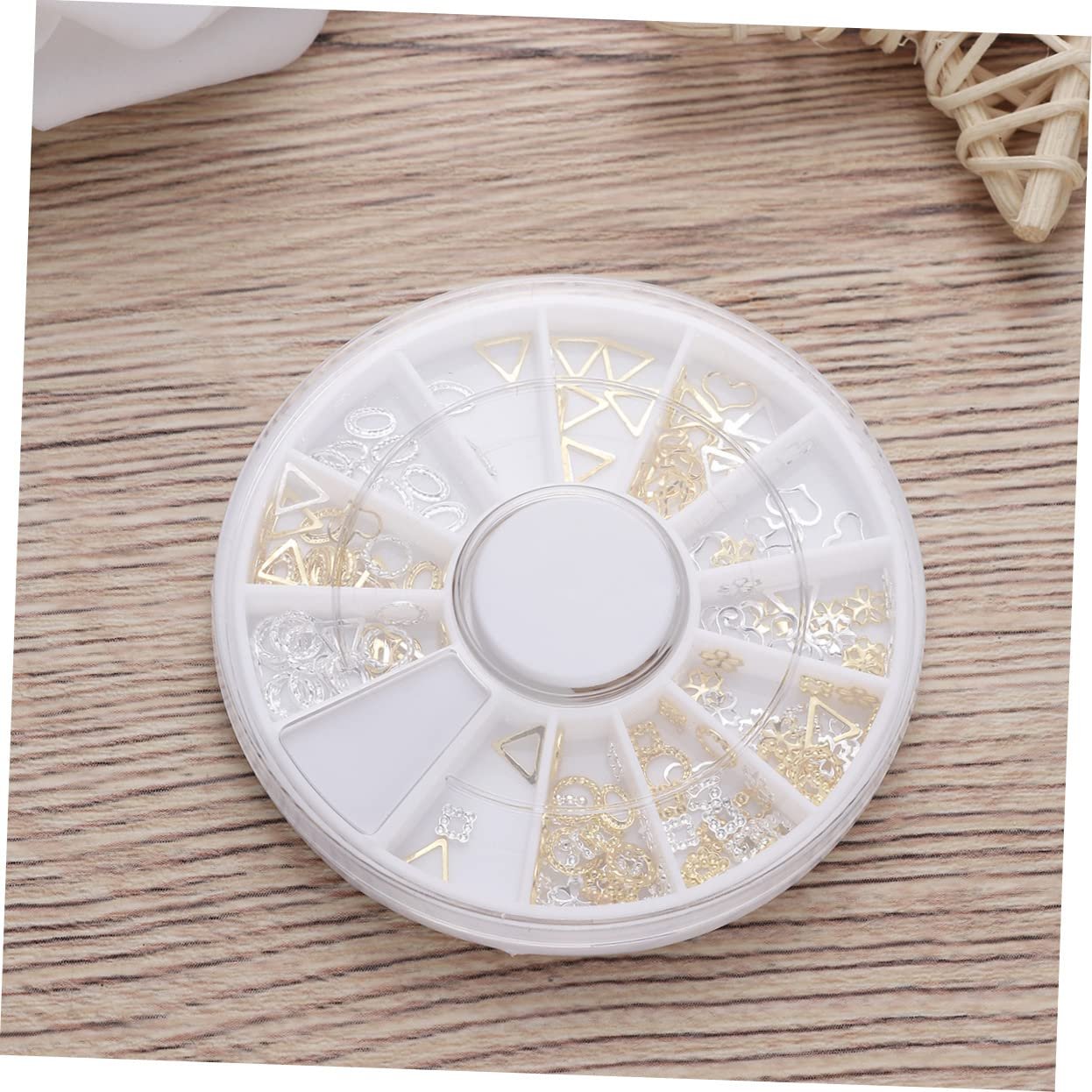 Украшение для ногтей COHEALI 1 x 12 Блестки Металлическое украшение Стразы для ногтей DIY Аксессуары для ногтей Бриллианты Золотой ногтевой сплав, фото №5