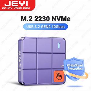 Зовнішній адаптер Jeyi 2230Pro 10Gbps M.2 NVMe SSD to USB з сенсором - Фото 1