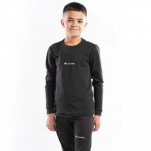 Термобілизна дитяча на хлопчика зимова на флісі Columbia чорний комплект кофта і штани synthetic.ua - Фото 1