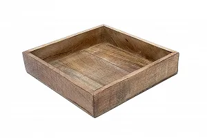 Купити Піднос Mango Квадратний 25 см Дерев'яний Натуральний - Фото 1 Піднос Mango Квадратний 25 см Дерев'яний Натуральний - Фото 1