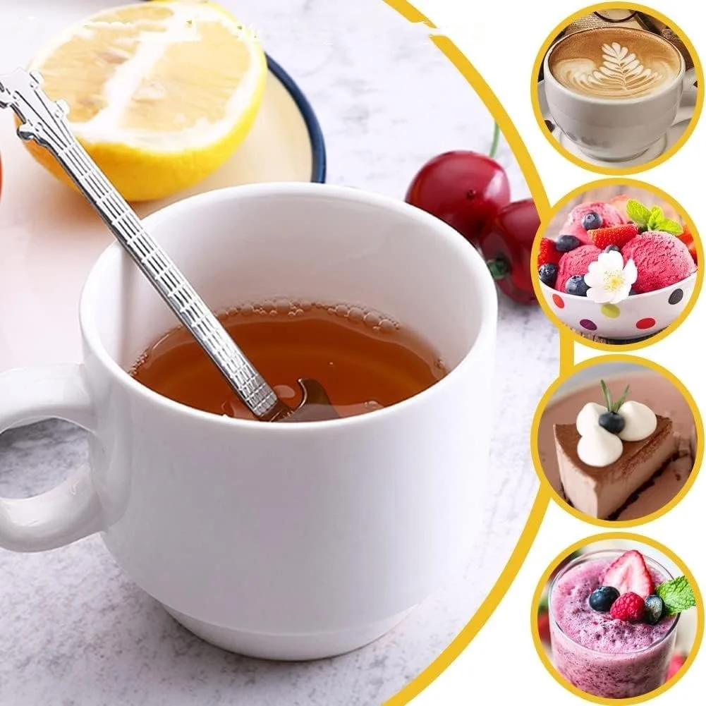 Ложка Тип Гітара Набір 3 шт. Різнокольорова Нержавіюча сталь, фото №4