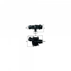 Термостат охлаждающей жидкости MAHLE BEHR TI 233 88 - Фото 1