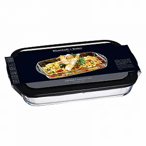 Форма для запікання Ritzenhoff & Breker Cucina прямокутна з кришкою 3850 мл прозора/чорна - Фото 1