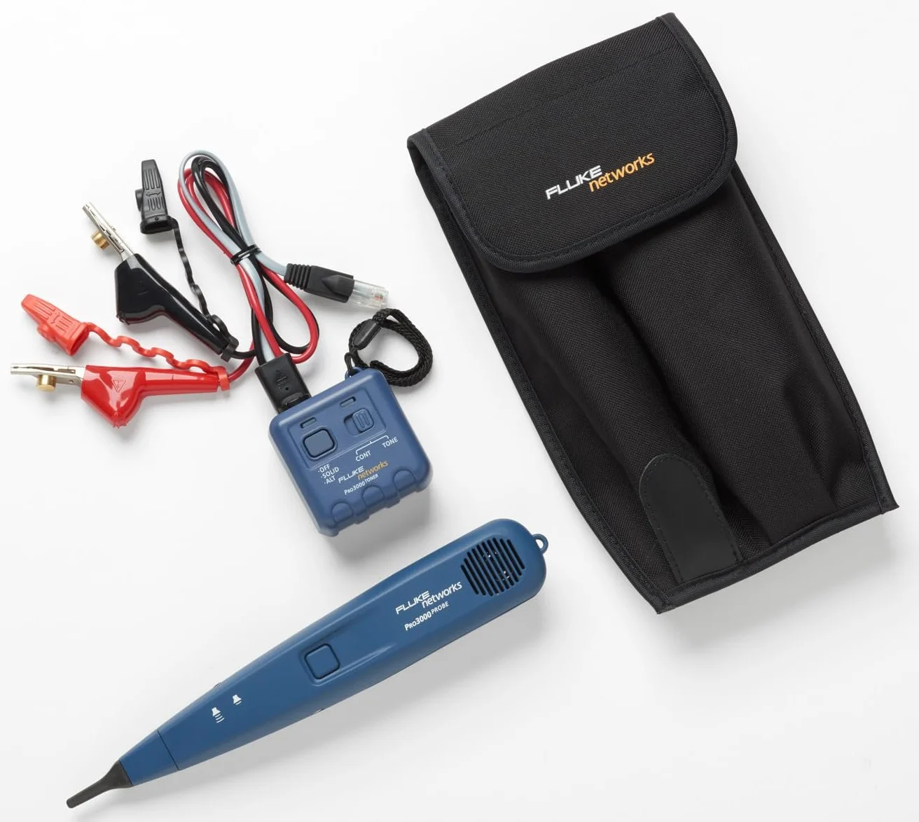 Комплект генератора тонів та зонда Fluke Networks Pro3000 Синій, фото №1