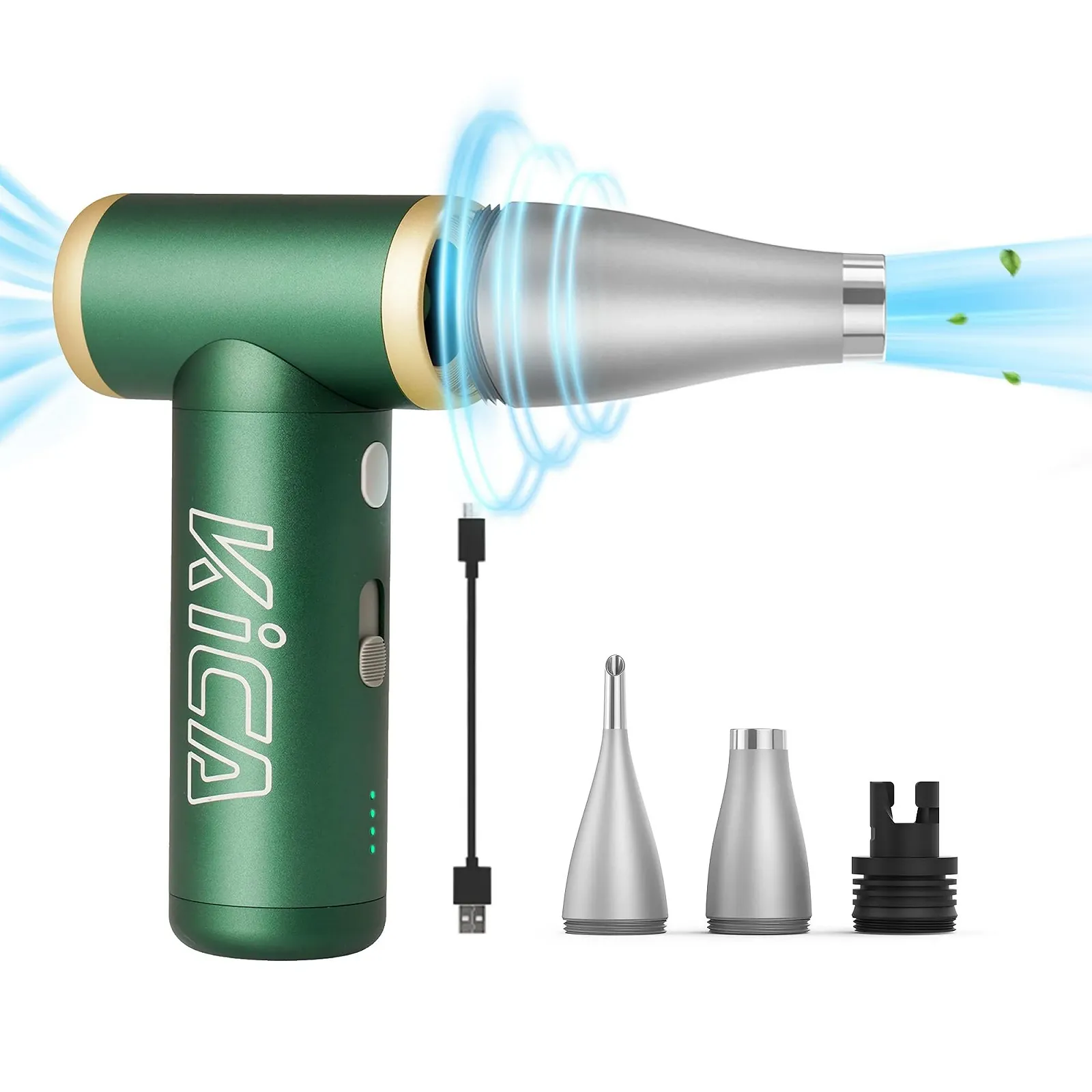 Очиститель сжатым воздухом KiCA JetFan 2S 117000RPM Аккумуляторный Экстремальный режим Зеленый, фото №1