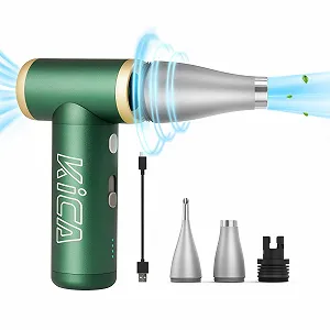 Очищувач стисненим повітрям KiCA JetFan 2S 117000RPM Акумуляторний Екстремальний режим Зелений - Фото 1