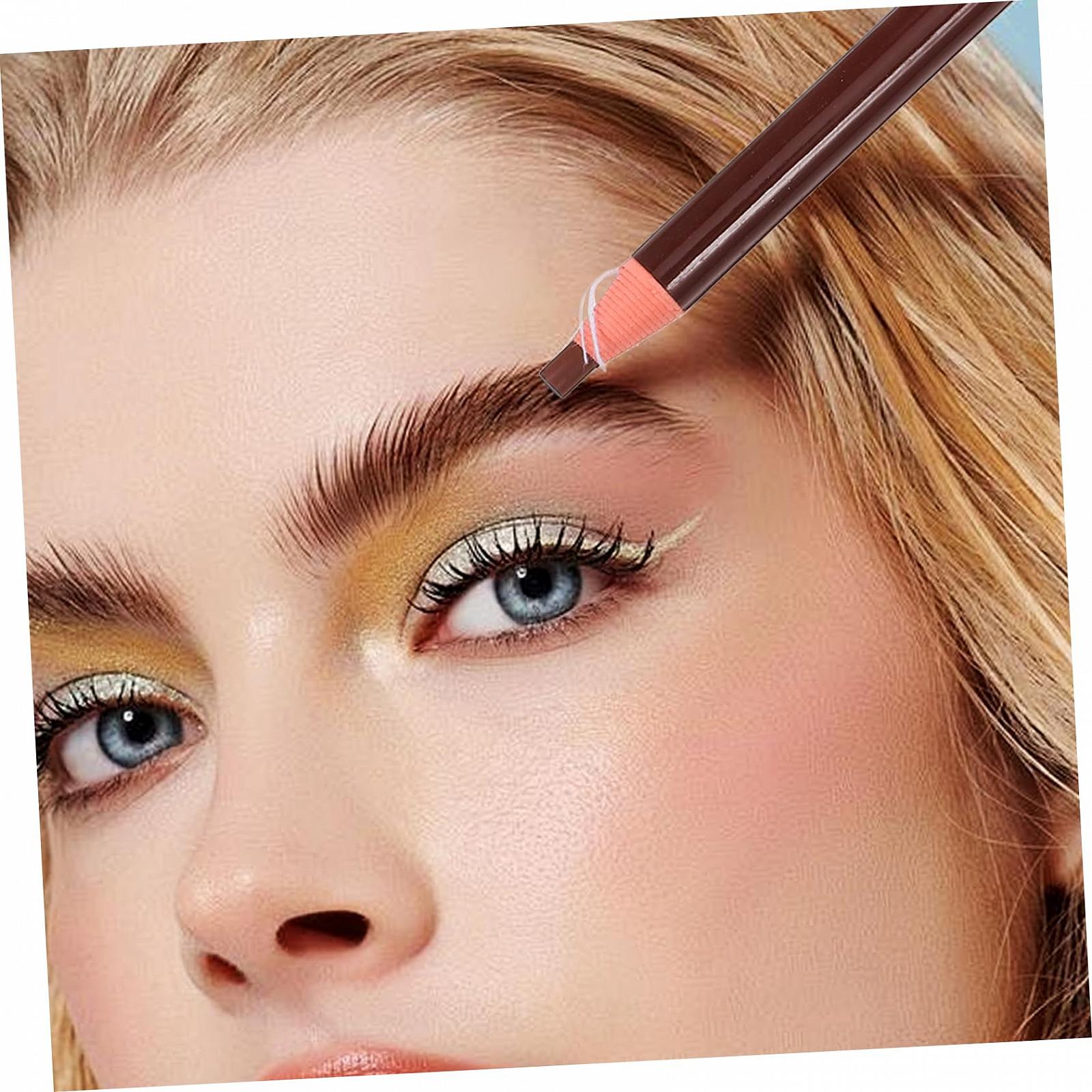 Карандаш DRESSOOS Pull Dark Brown Tearable Eyebrow Pencil Waterproof, фото №4