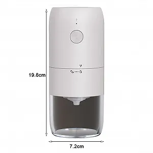 Электрическая кофемолка Zoegneer Automatic Electric Coarseness Portable для эспрессо, белая synthetic.ua - Фото 1