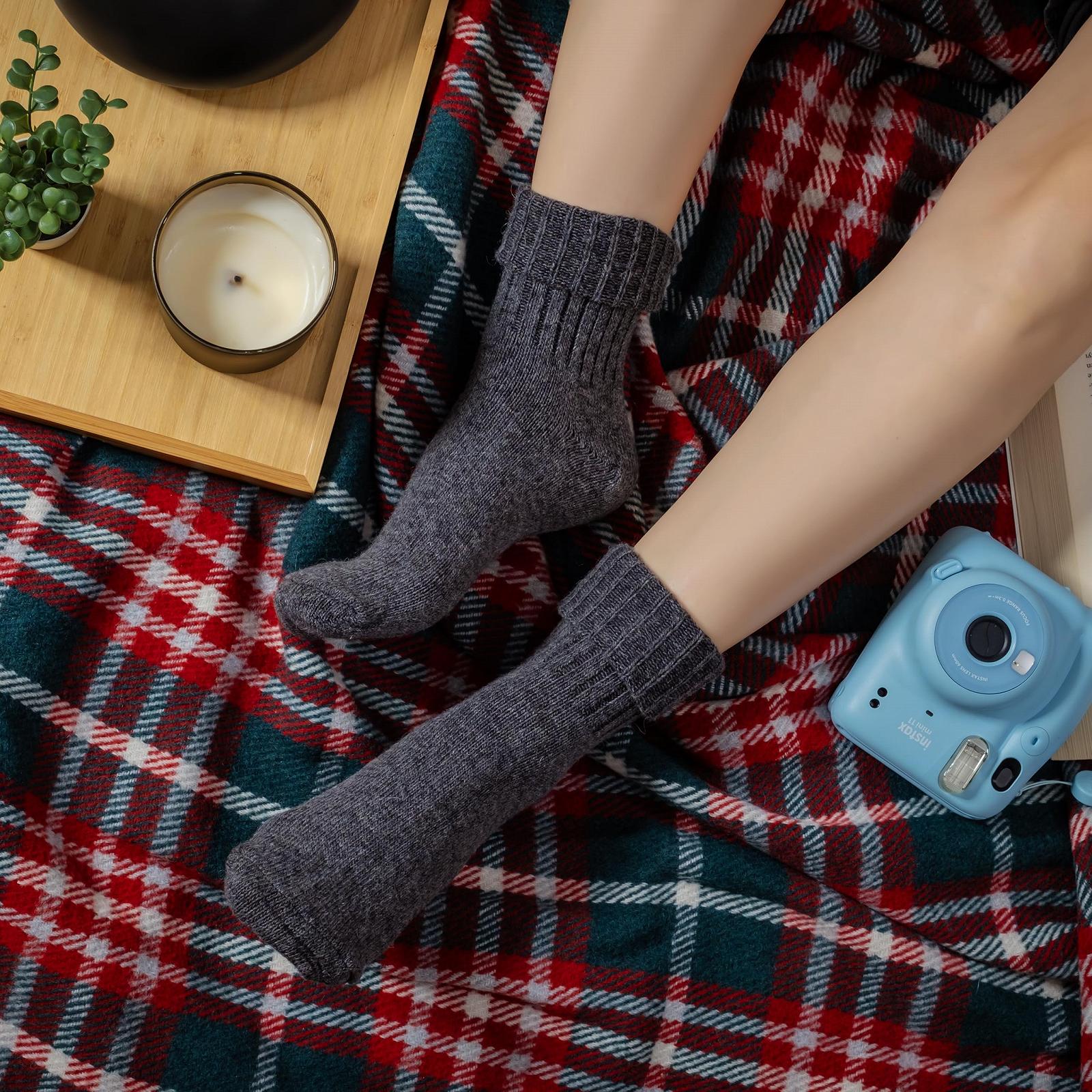 Жіночі шкарпетки з альпаки, 2 пари, фото №4