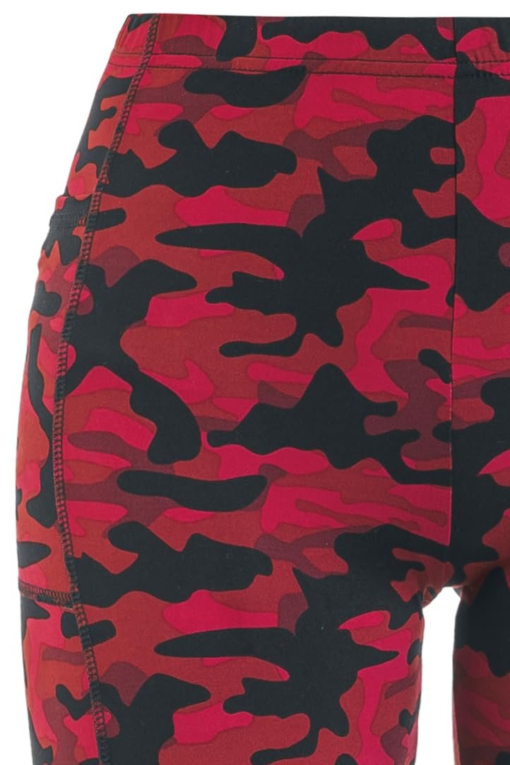 Леггинсы Rock Rebel Red Camo с боковыми карманами, фото №5