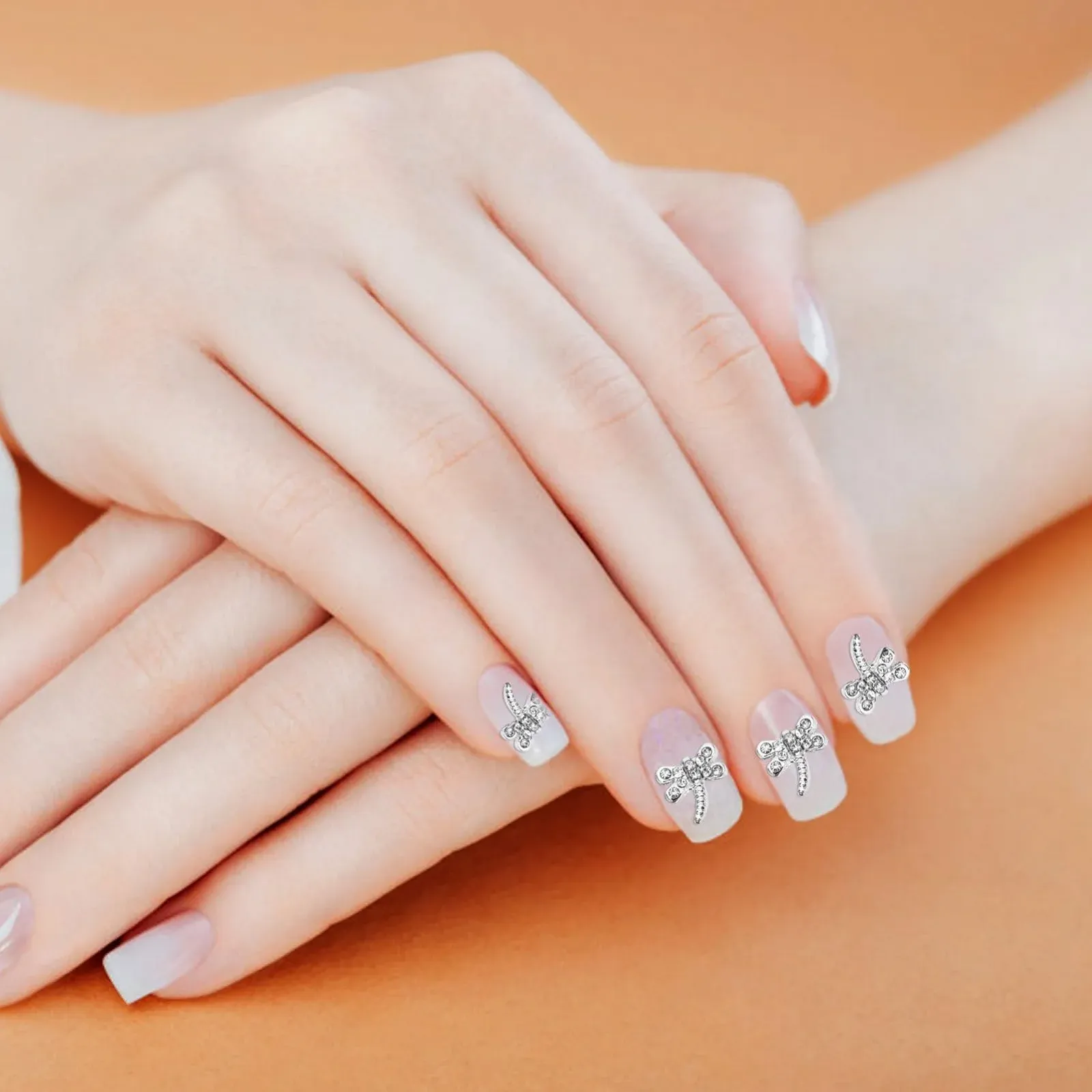 Украшение для ногтей Стрекоза 20шт Блестящий декор для ногтей, фото №4