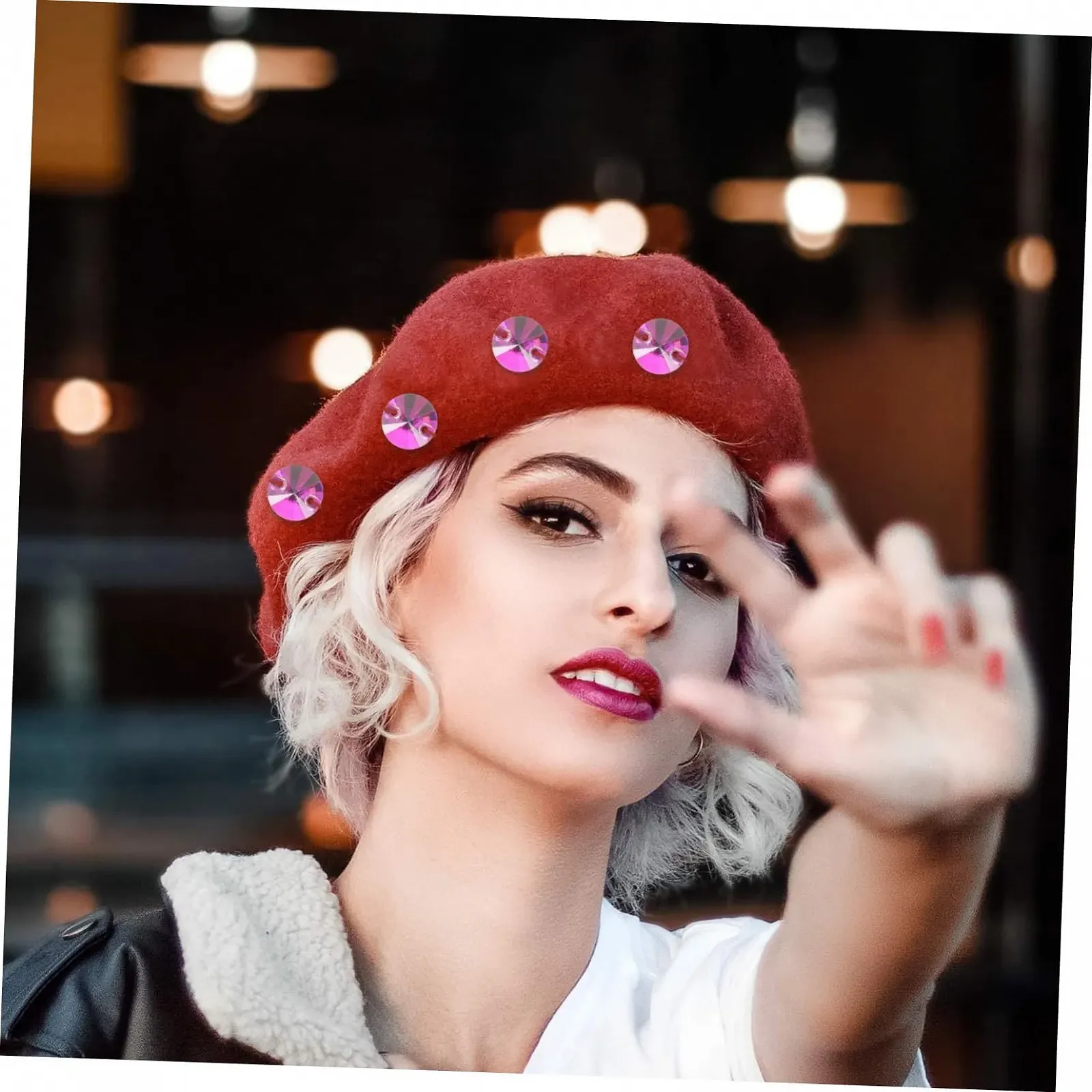 Стрази NUOBESTY Модні 48 шт. Кришталеві скляні намистини для пришивання Блискучі прикраси для одягу та багажу, фото №3