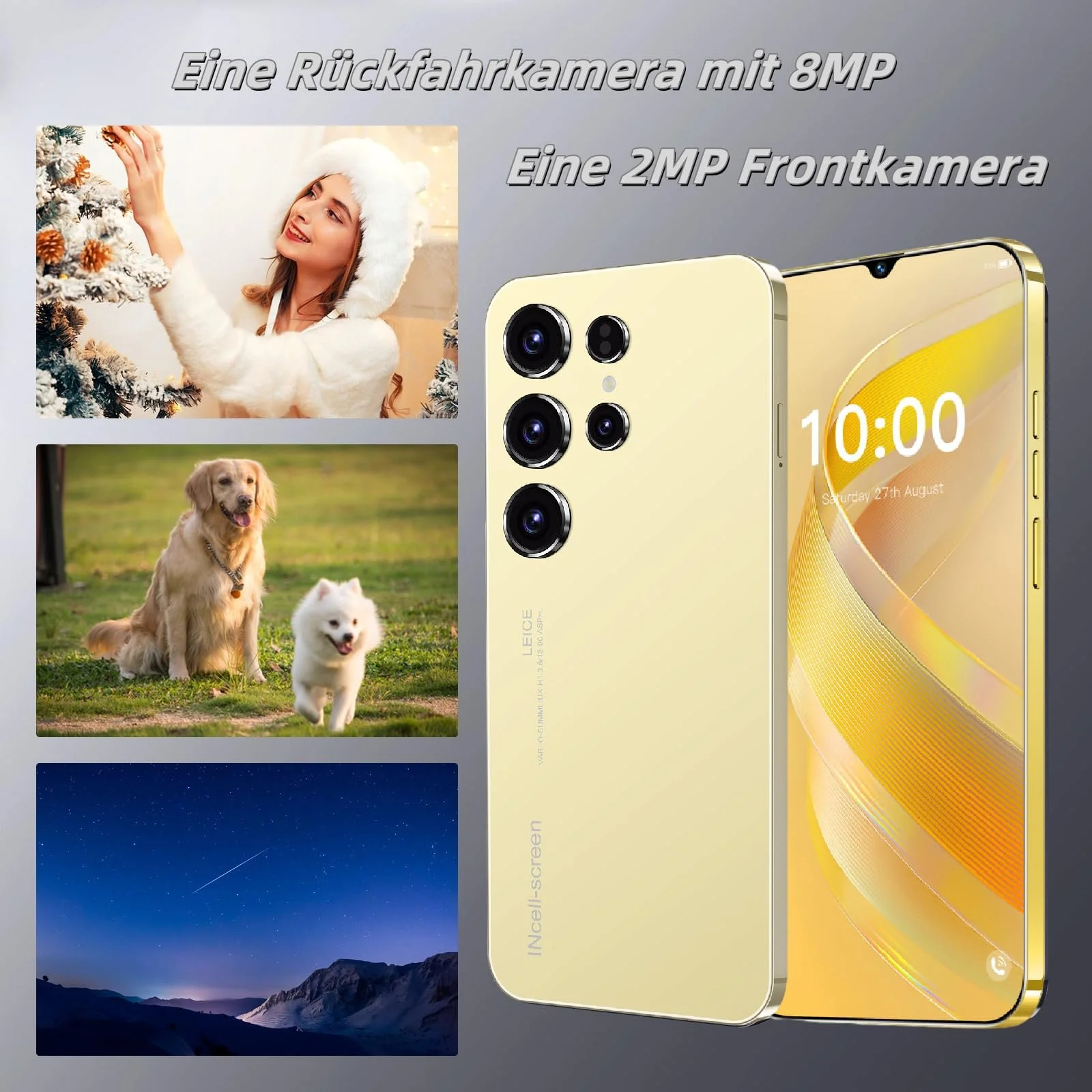 Смартфон Unlock 5 6.3" 2GB/16GB 4G Android Gold, фото №4
