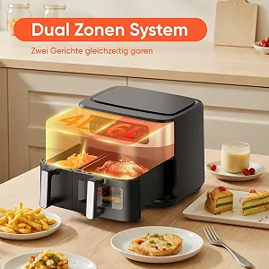 Мультипіч Gidgimo 10л XXL Double Chamber 12-в-1 2800Вт Touch Screen synthetic.ua - Фото 1