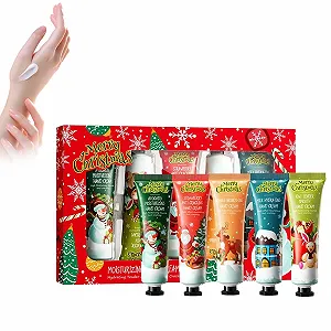 Крем для рук Рождественский мини-набор 30 г x 5, Увлажняющий крем, Мини-набор кремов для рук, Подарочный набор, Для отбеливания кожи рук, Увлажняющий и увлажняющий, Подарочный набор Рождество - Фото 1