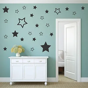 Наклейки-зірки Kleb-Drauf Kleb-Drauf-25 Набір 25 шт Білі synthetic.ua - Фото 1