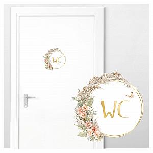 Наклейка на двері туалету Grandora DL988 Flower Tendril - Фото 1