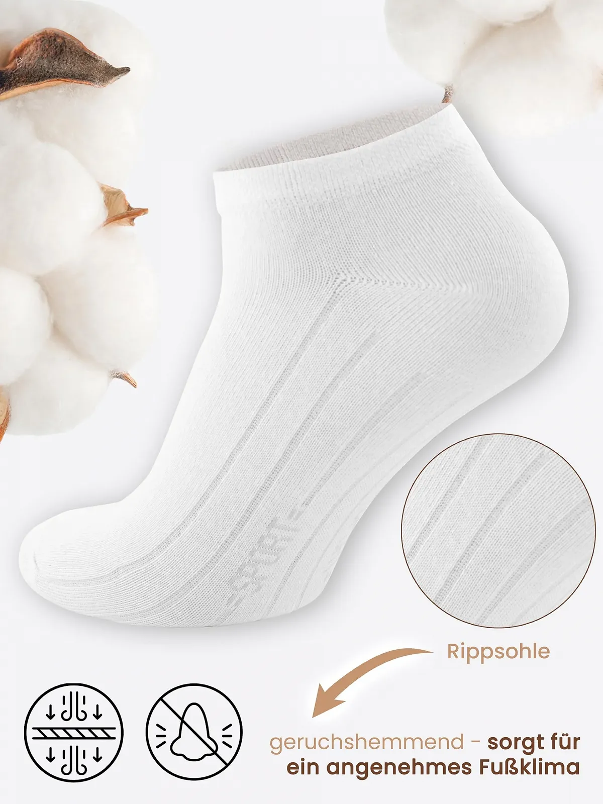 Шкарпетки спортивні Cotton Prime Trainer (10 пар) Жіночі, фото №5