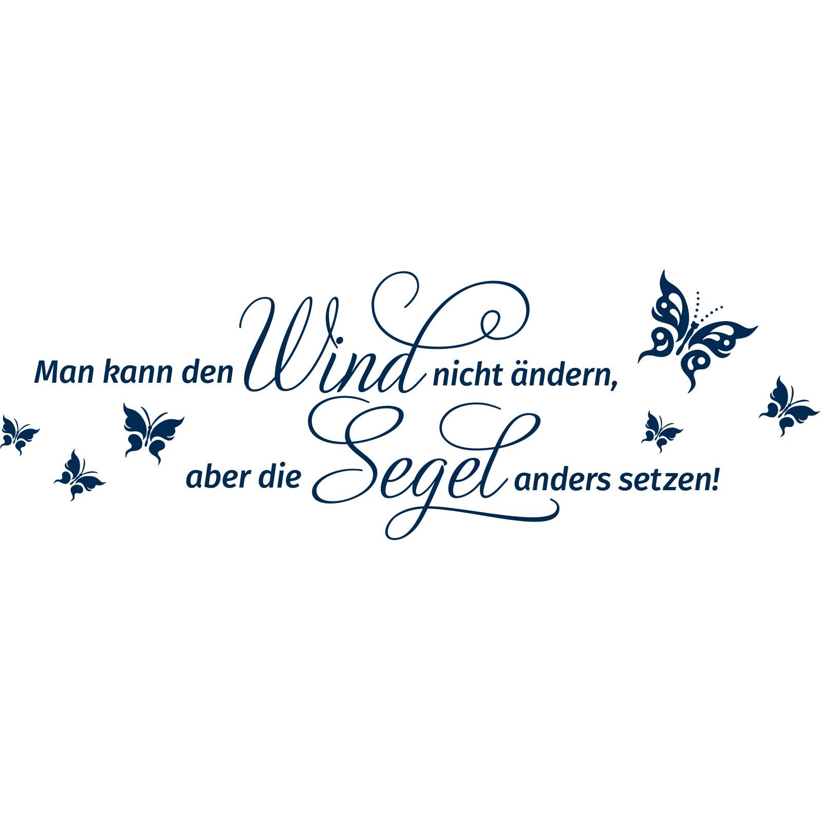 Наклейка на стіну Gran Dora W1236 Quote «Man Cannot Change The Wind...», фото №2 Наклейка на стіну Gran Dora W1236 Quote «Man Cannot Change The Wind...», фото №2