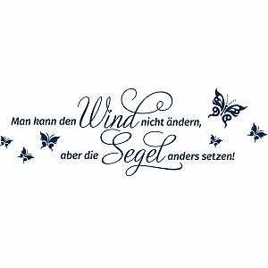 Наклейка на стіну Gran Dora W1236 Quote «Man Cannot Change The Wind...» synthetic.ua - Фото 1