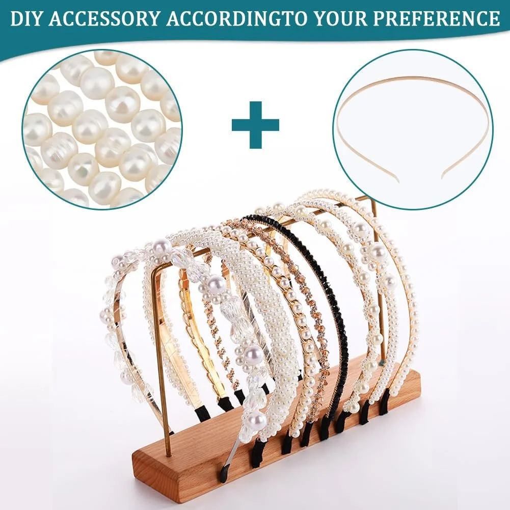 Обруч Тонкий GORGECRAFT 3.8 мм Світло-Золотий, набір 20 штук, фото №6