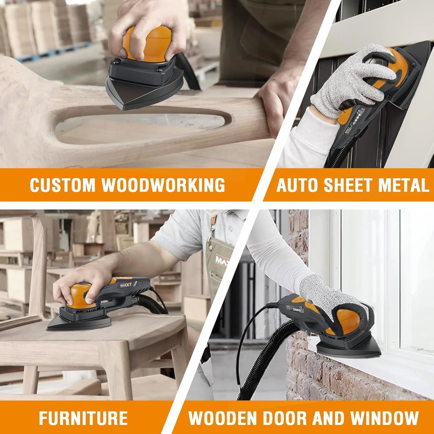 Шлифовальная машинка MaxXT R7307 / 350Вт / 4000-10000 об/мин / Черная-Оранжевая, фото №3 Шлифовальная машинка MaxXT R7307 / 350Вт / 4000-10000 об/мин / Черная-Оранжевая, фото №3
