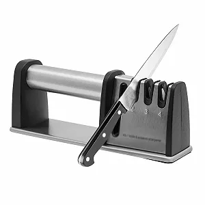 Точилка для ножей esmen 4-в-1 с вольфрамовой сталью алмазным и керамическим покрытием для ножей и ножниц - Фото 1