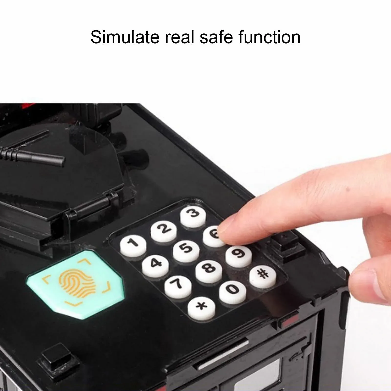 Скарбничка-іграшка Броньований автомобіль електронна з паролем світлом та музикою, фото №4