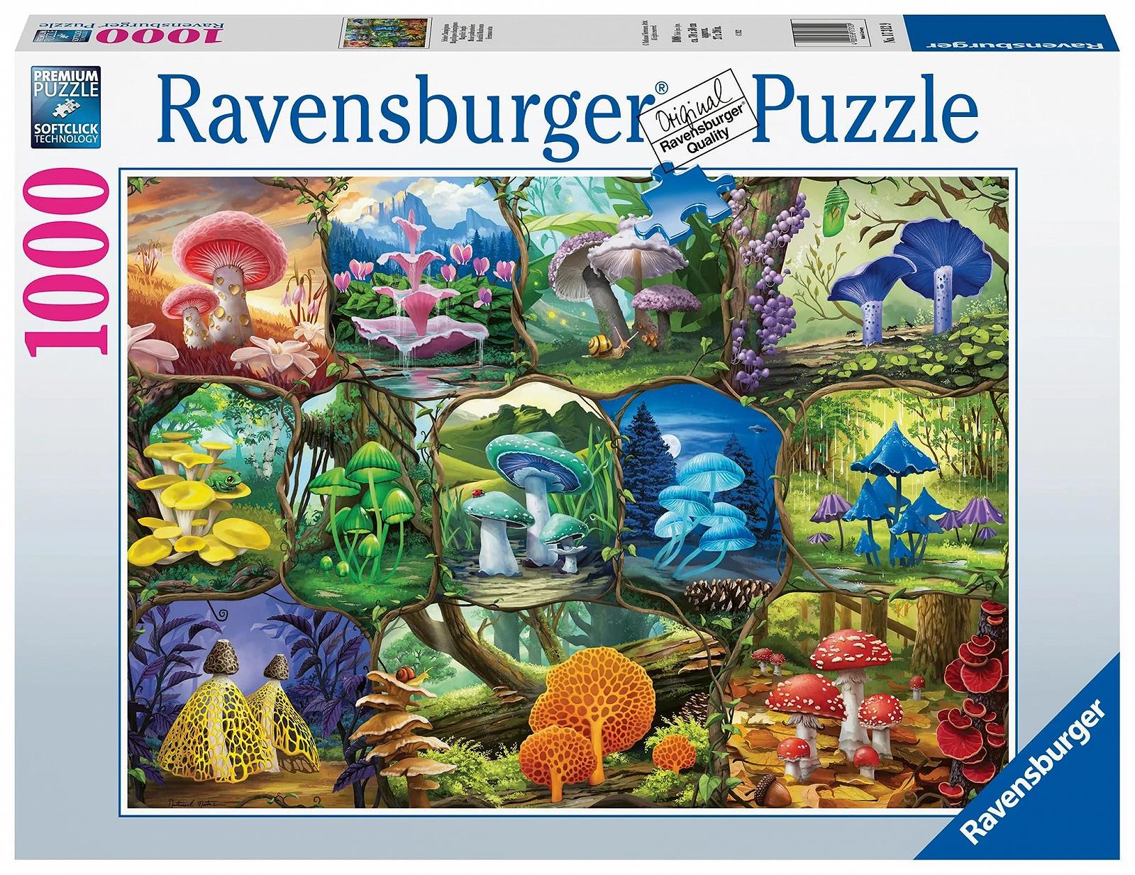 Пазл Ravensburger 2D Piekne Grzyby 1000 элементов, фото №3