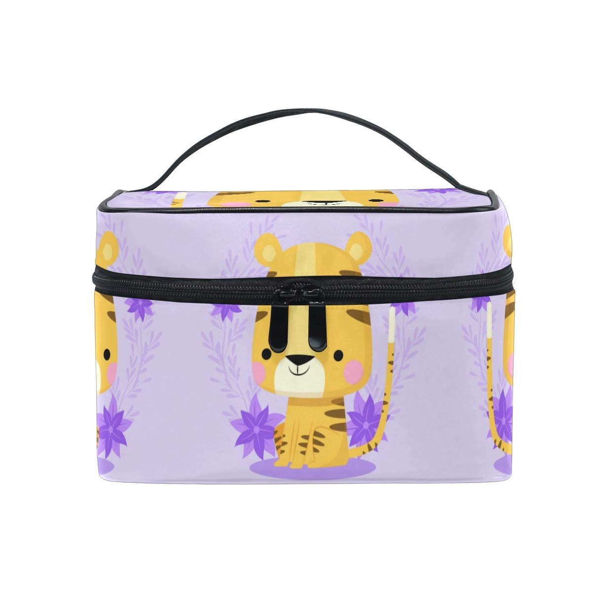 Косметичка Cartoon Gänseblümchen Tiger, органайзер, кейс для косметики, большая сумка для девочек и женщин, фото №1
