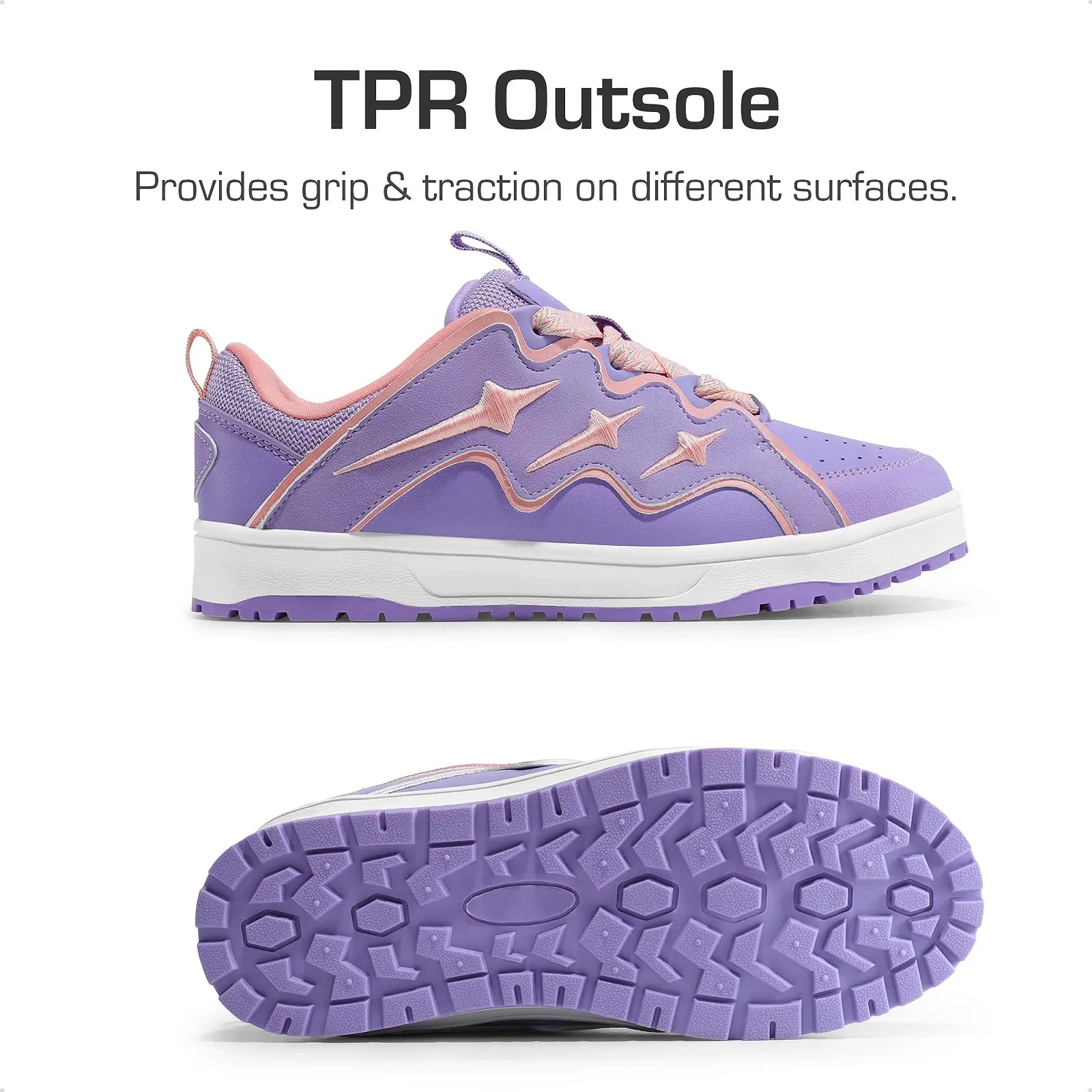 Кросівки DREAM PAIRS і дівчаток на шнурівці, дитячі низькі повсякденні скейтерські для ходьби, фото №4