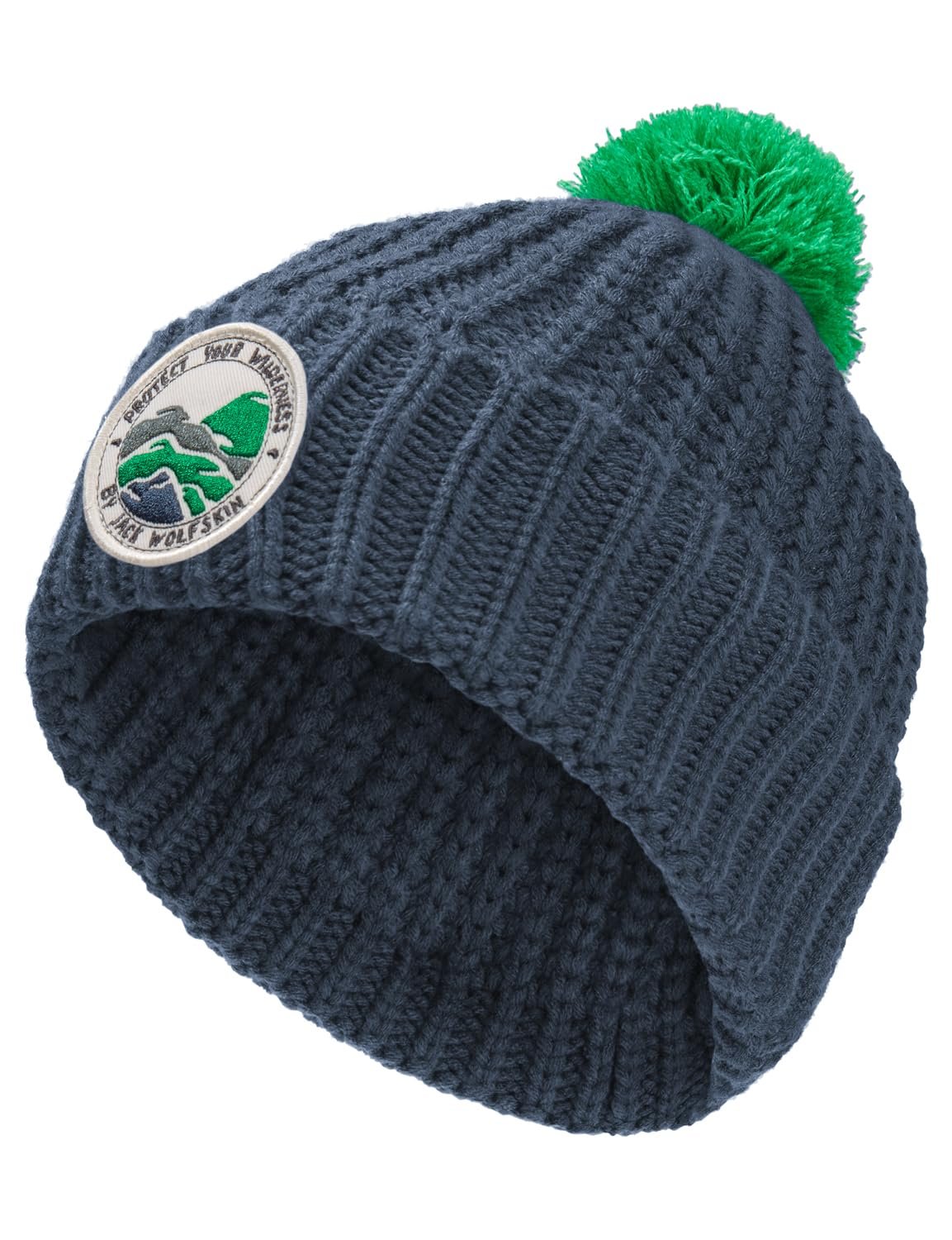 Шапка Jack Wolfskin Детская Унисекс Pompom Badge Beanie K, фото №1 Шапка Jack Wolfskin Детская Унисекс Pompom Badge Beanie K, фото №1