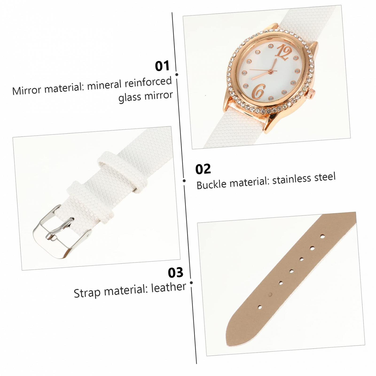 Часы Healvian маленькие с украшениями женские серебряные женские часы деловые кожаные белые, фото №7 Часы Healvian маленькие с украшениями женские серебряные женские часы деловые кожаные белые, фото №7