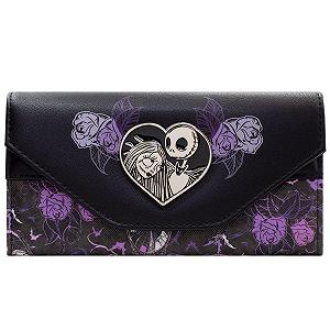 Гаманець Jack & Sally Christmas Floral Чорний synthetic.ua - Фото 1