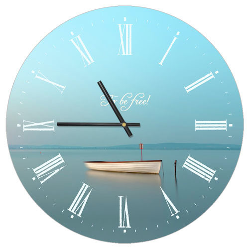 Настенные часы Presentville круглые Лодка 36 см  CHR_P_15M013, фото №1