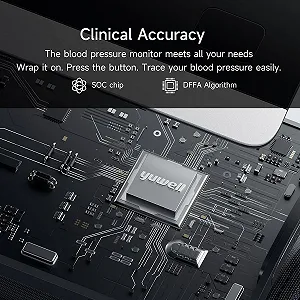 Беспроводной тонометр Yuwell YE630CR ENG Черный synthetic.ua - Фото 1