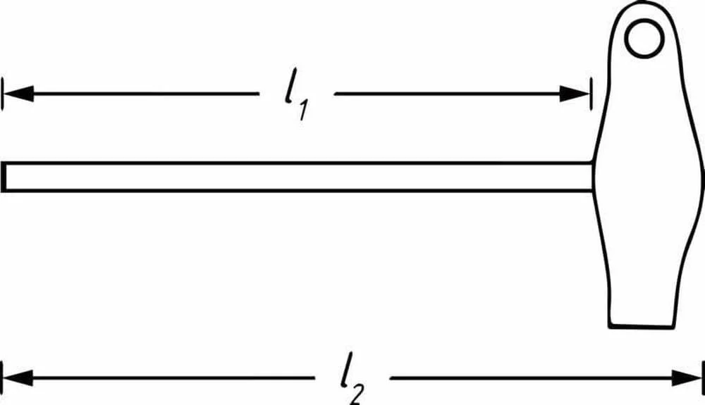 Викрутка Hazet 828LG-T20 Torx Т-подібна рукоятка 200 мм, фото №4