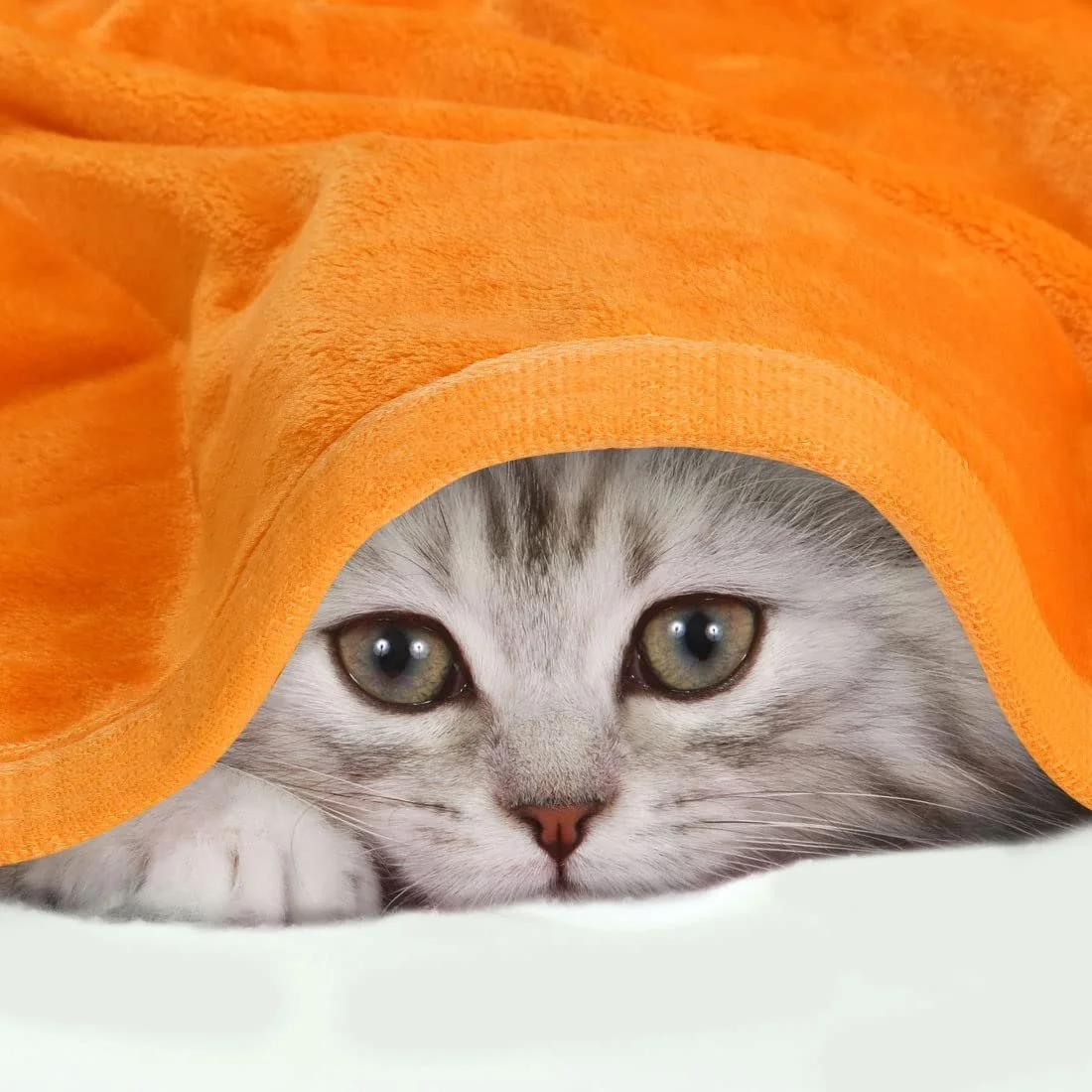 Покривало PiccoCasa Фліс Помаранчевий 200 x 230 см, фото №4