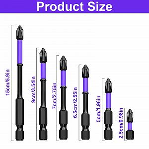 Набір магнітних викруток 6 шт D1 synthetic.ua - Фото 1