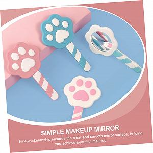 Зеркало Angoily 2 шт. Ручное Маленькое Лапка Кота Женское ПВХ Мягкое цена на synthetic.ua - Фото 1 Зеркало Angoily 2 шт. Ручное Маленькое Лапка Кота Женское ПВХ Мягкое synthetic.ua - Фото 1