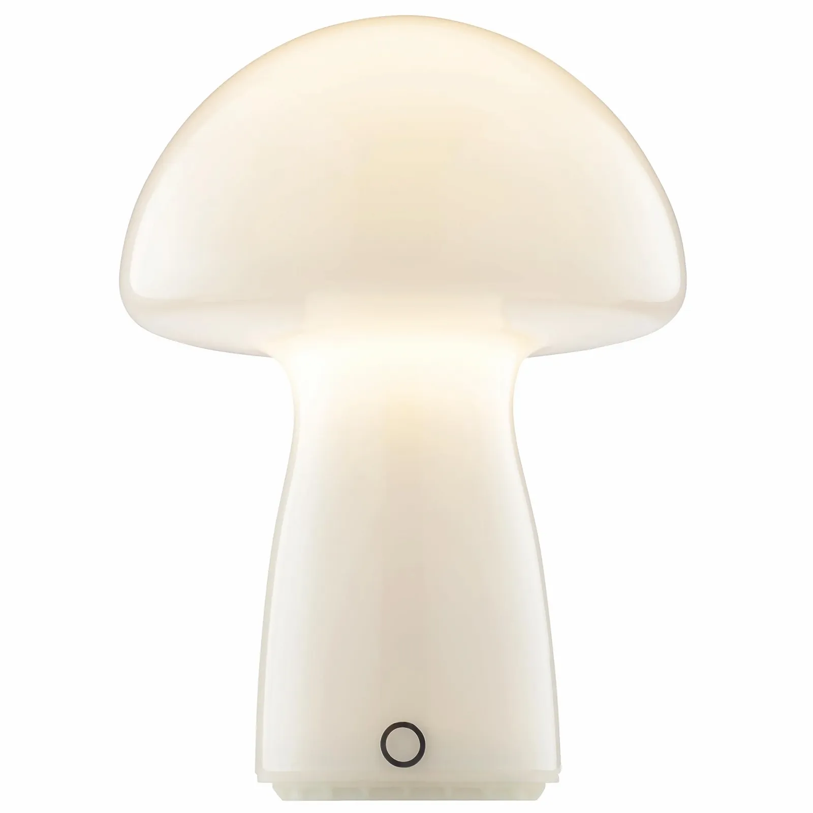Настольная лампа Lightbox LED Mushroom 250 лм 2700 K 16x22 см 3 уровня яркости Стеклянная Белая, фото №1
