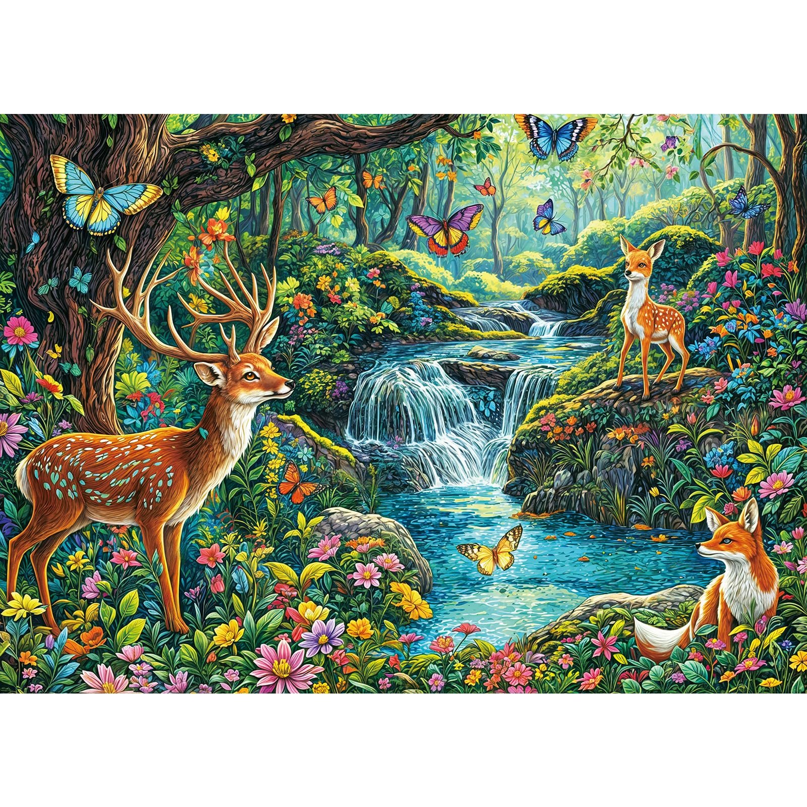 Пазл Forest Stream 1000 елементів 70 x 50 см для дорослих та дітей, фото №1