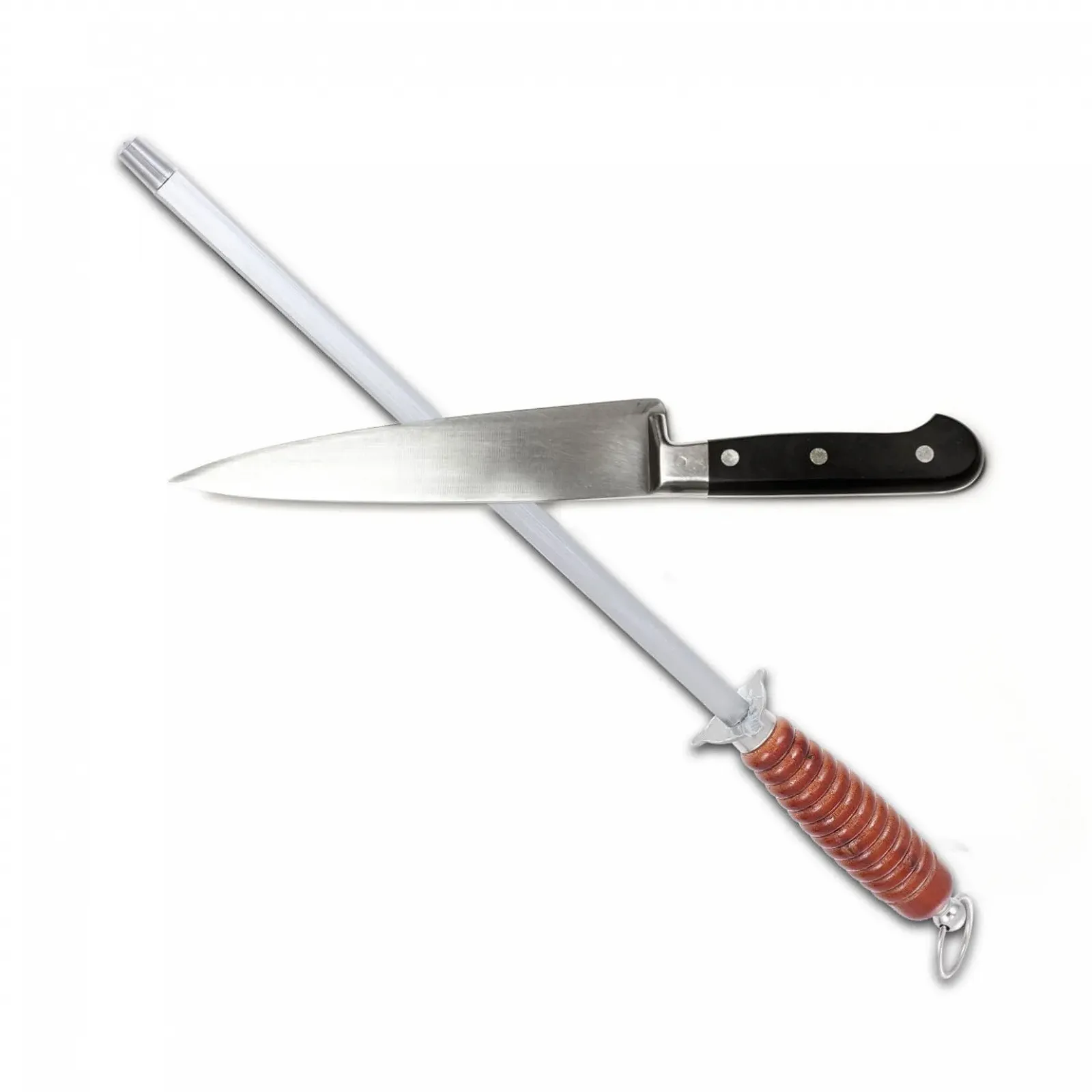 Мусат Mobestech стальной с деревянной ручкой, фото №6