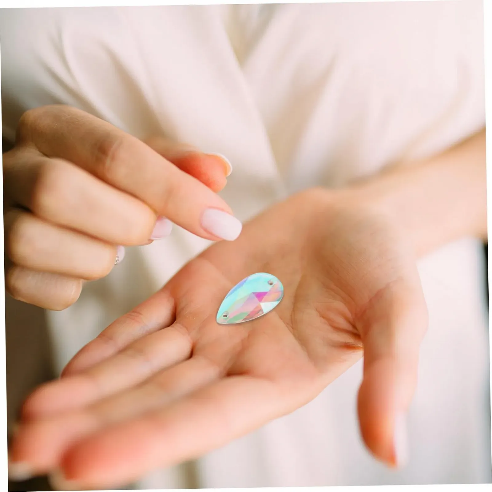 Краплі POPETPOP Стрази 100шт Кристал, фото №8