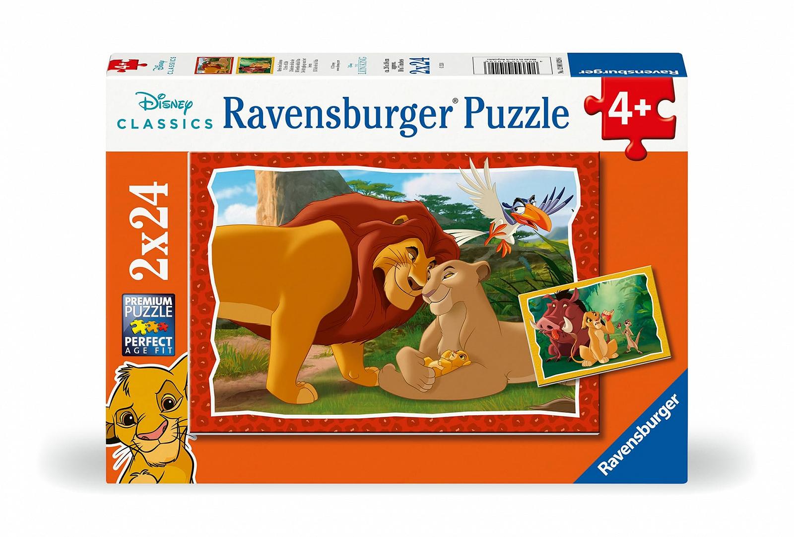 Дитячий пазл Ravensburger Disney Lion King Circle of Life 12001029 2 x 24 деталі від 4 років, фото №1