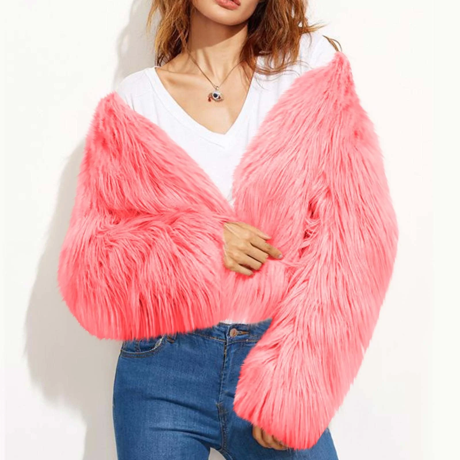 Куртка из искусственного меха NACQZLI, женская зимняя, фото №6 Куртка из искусственного меха NACQZLI, женская зимняя, фото №6