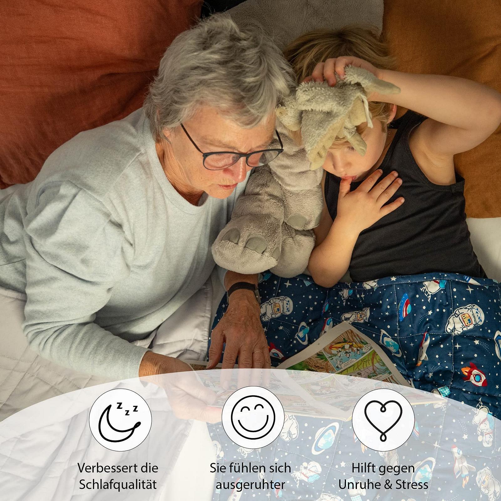 Детское утяжеленное одеяло для снятия стресса и тревоги Ella, фото №4 Детское утяжеленное одеяло для снятия стресса и тревоги Ella, фото №4