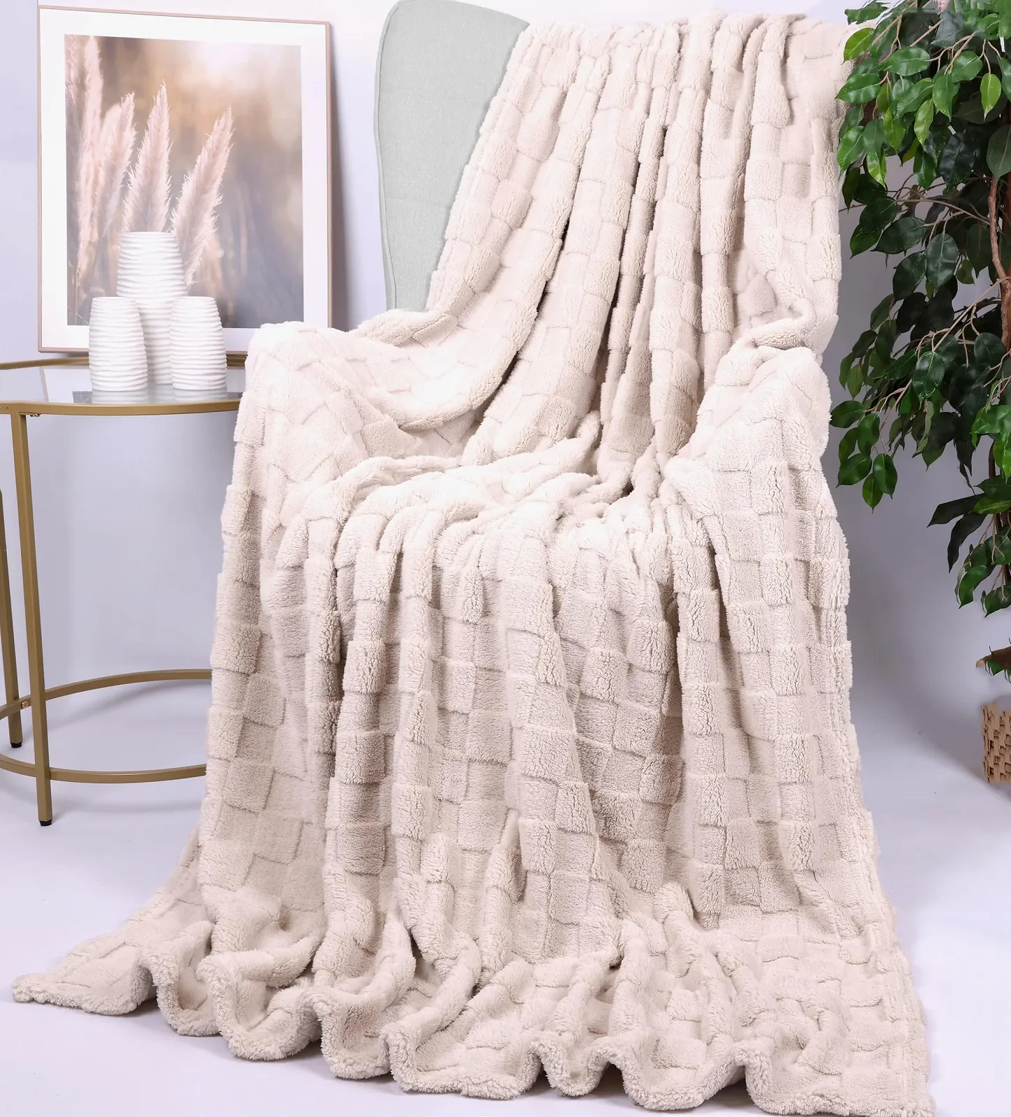 Одеяло Betz Мягкое Пушистое Флисовое Venice XXL Теплое 150 x 200 см Серо-коричневый, фото №3 Одеяло Betz Мягкое Пушистое Флисовое Venice XXL Теплое 150 x 200 см Серо-коричневый, фото №3